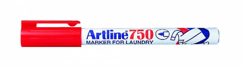 Marker Artline 750 Tekstil tøjmarker rød