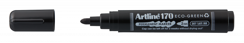 Artline permanent marker 170 ECO-GREEN 2.0mm Dry Safe sort