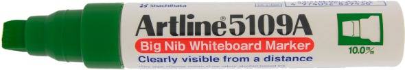 Artiline whiteboardpenne Artline 5109A 10mm BIG skrå spids grøn