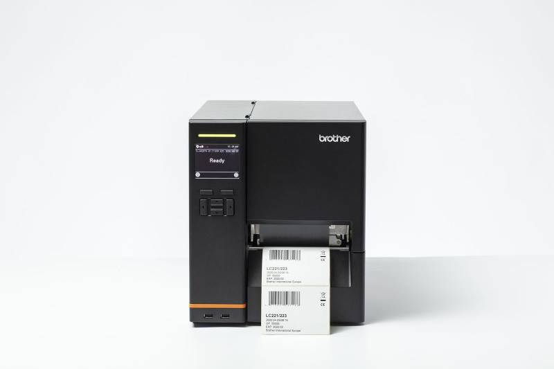 Brother industriel labelprinter med høj opløsning print, sort