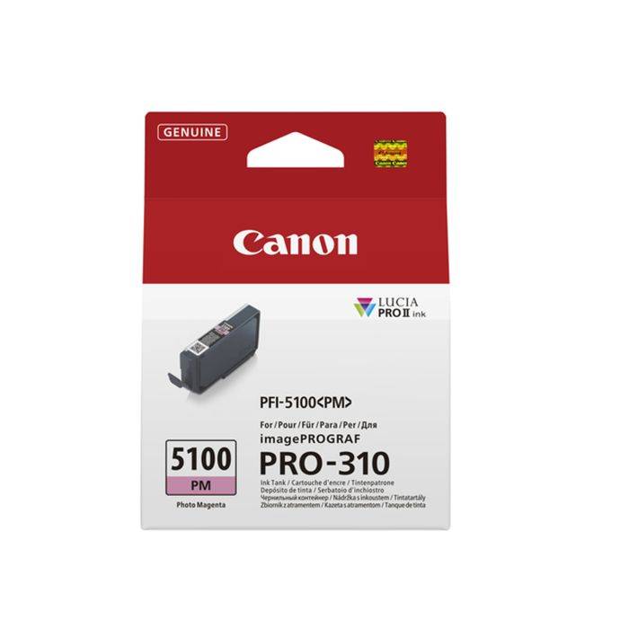 Canon PFI-5100PM original blækpatron foto rød
