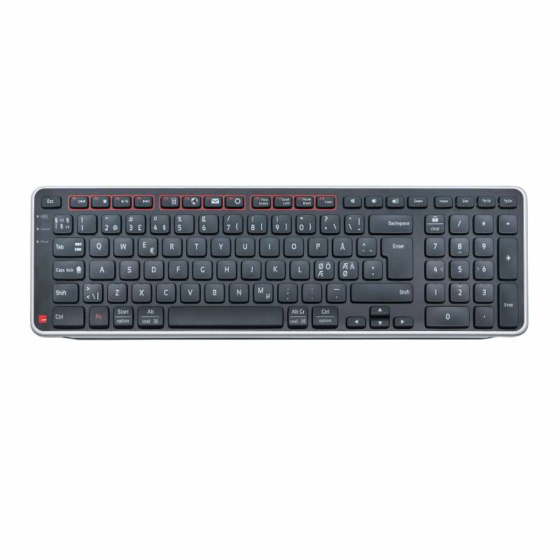 Contour RollerMouse Red Plus + Balance Keyboard, trådløst nordisk tastatur