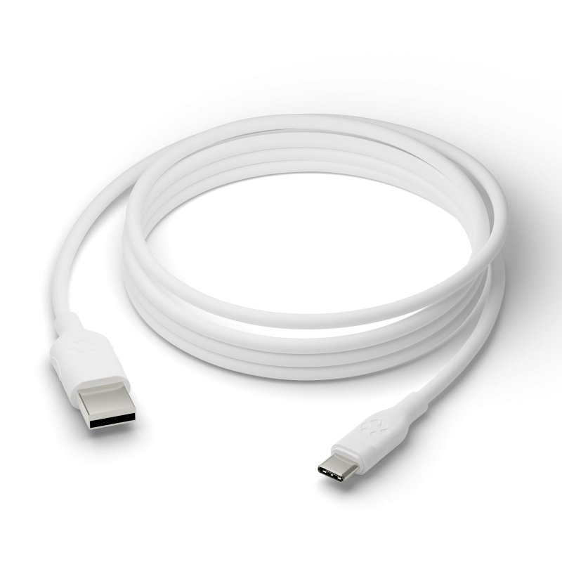 dBramante Re-charge kabel USB-A to USB-C TPE 2,5 meter hvid