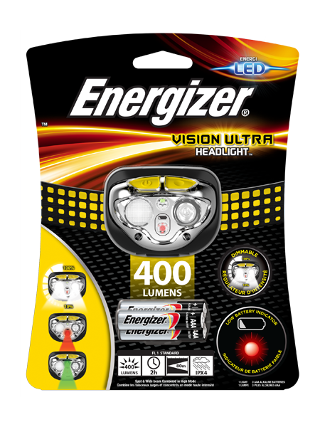 Energizer Vision Ultra Headlight pandelygte (400 Lumen)
