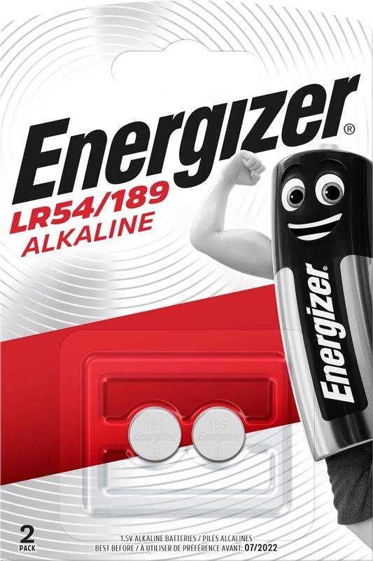 Energizer LR1130 Alkaline Power LR54/189 batteri, 2 stk pakning