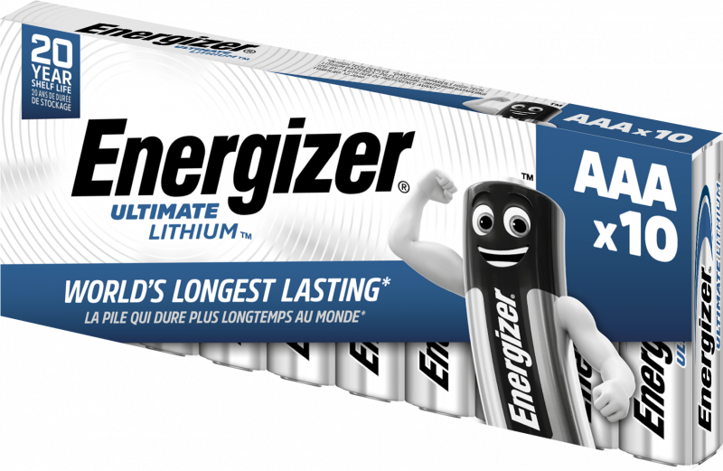 Energizer Lithium AAA batteri L92, 10 stk pakning
