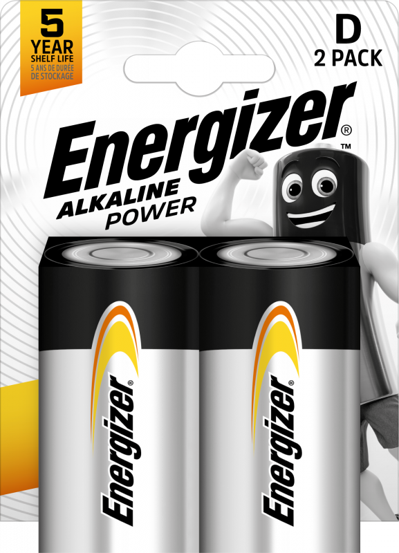 Energizer Power D/LR20 2 stk pakning