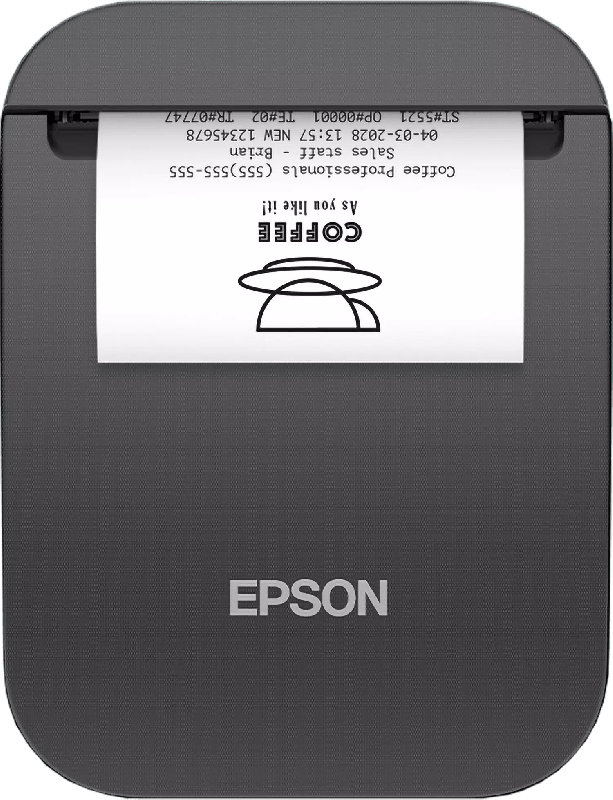 Epson TM-P20II (111): Mobile Receipt, Wi-Fi, USB-C, Sort