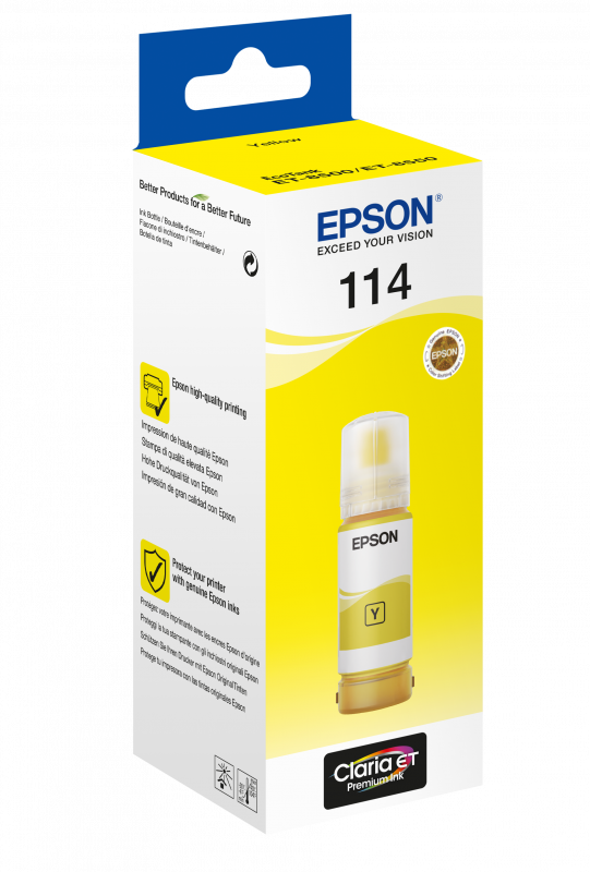 Epson 114 EcoTank original blæk Yellow i flaske
