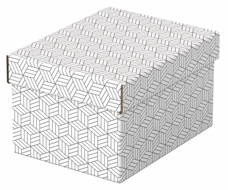 Esselte Home opbevaringsboks Small hvid, pakke a 3 stk