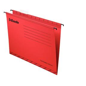 Esselte Classic h&aelig;ngemappe Folio forst&aelig;rket r&oslash;d