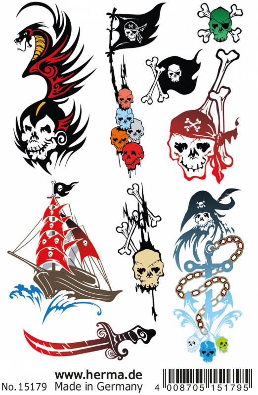 Herma stickers Classic Tattoo pirater 1 ark