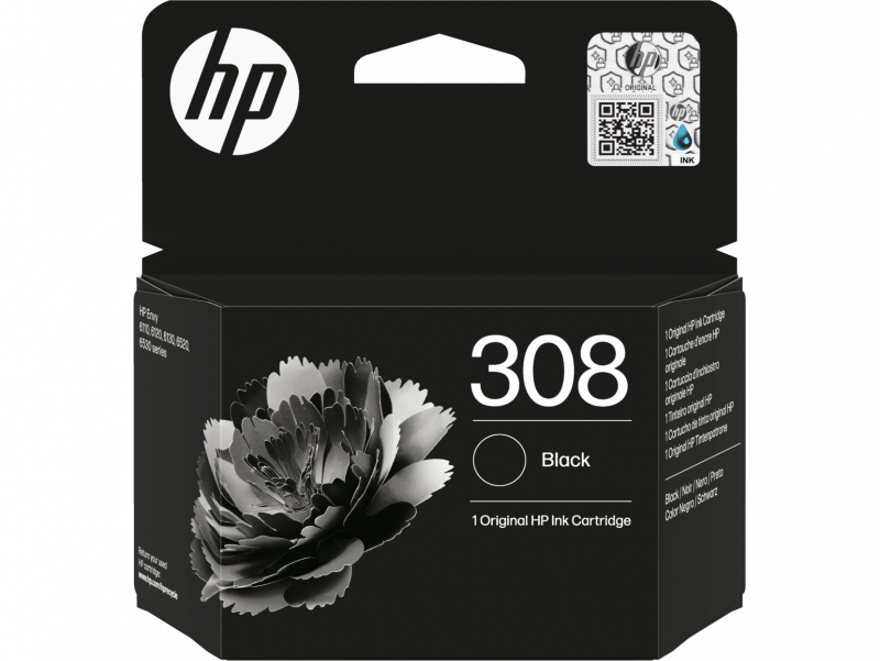 HP 308 Black Original Ink Cartridge