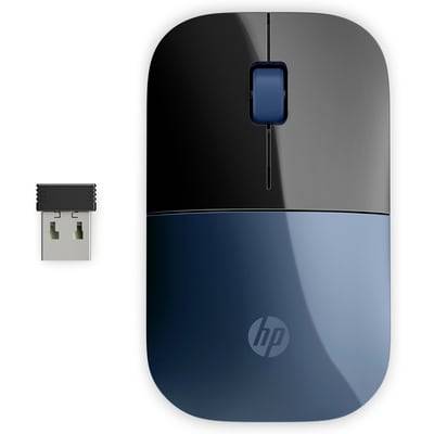 HP trådløs mus med slank enestående design, sort-blå