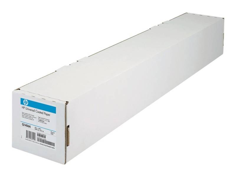 HP plotterpapir 36'' Uni. coated 95g 914mmx45.7m hvid