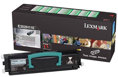 Lexmark E352H11E original lasertoner sort