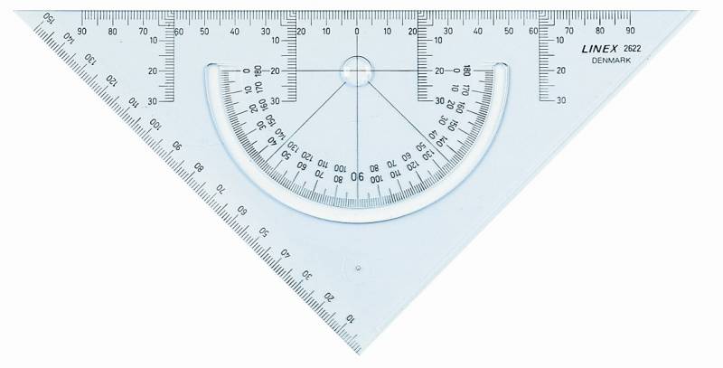 Linex Geometritrekant med tuschkant 2622