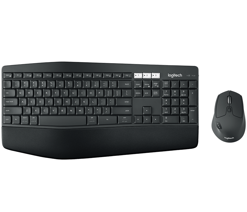 Logitech MK850 Performance trådløst tastatur og mus, sort nordisk