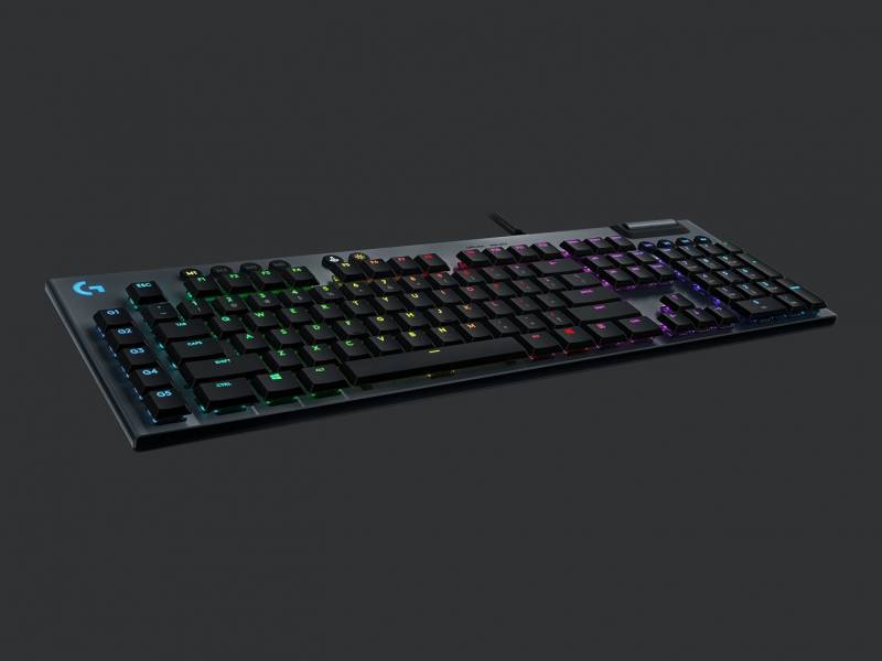 Logitech G815 RGB Mech Gaming tastatur GL Tactile, sort nordisk