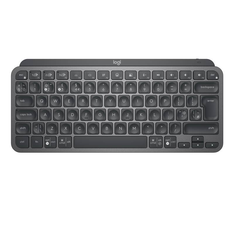 Logitech MX Keys Mini Minimalist trådløst tastatur grafitgrå nordisk