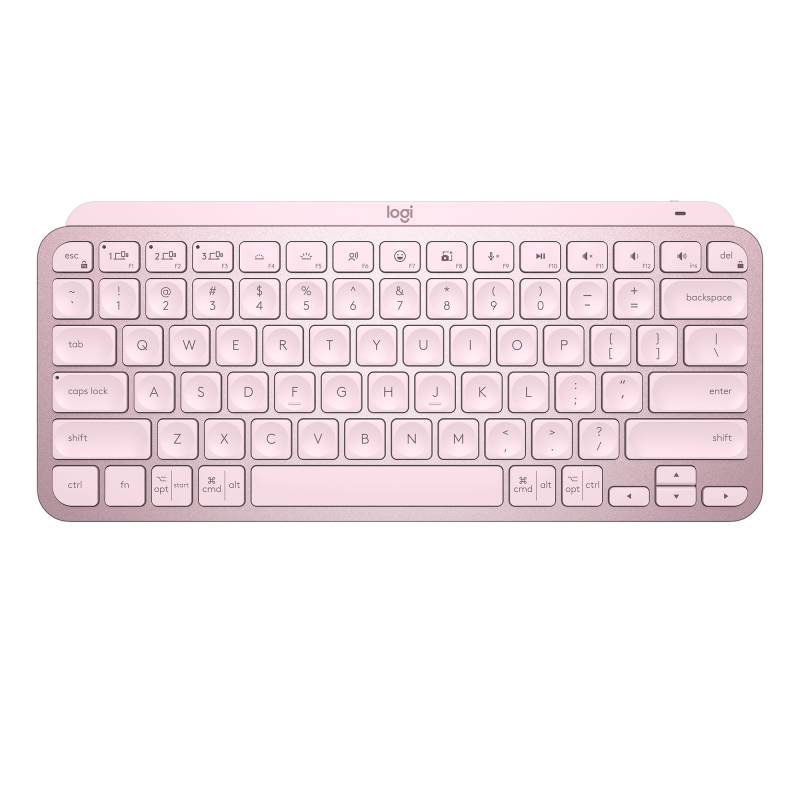 Logitech MX Keys Mini Minimalist trådløst tastatur rose nordisk