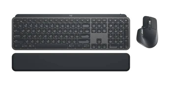 Logitech MX Keys Combo trådløst tastatur og mus Business, Gen 2, Graphite nordisk