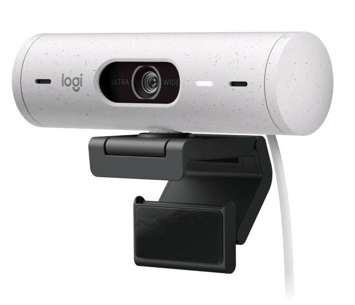 Logitech webcam model Brio 500, hvid