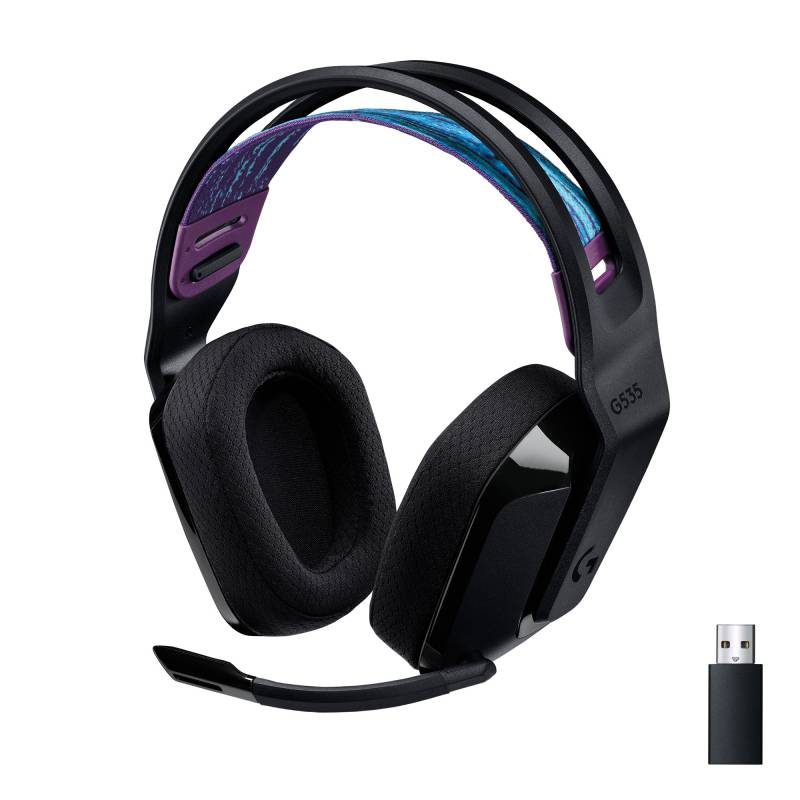 Logitech G535 LIGHTSPEED trådløst gaming headset, sort version 1