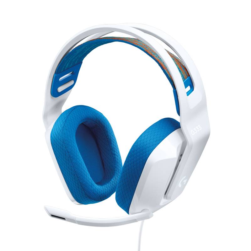 Logitech G335 kablet gaming headset, hvid