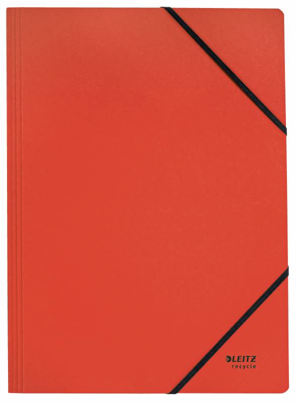 Leitz Recycle elastikmappe i karton A4 rød