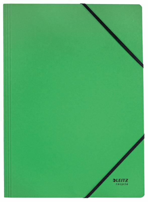 Leitz Recycle elastikmappe i karton A4 grøn