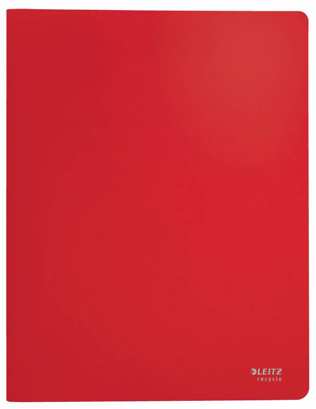 Leitz Recycle displaybog A4 PP med 20 lommer rød