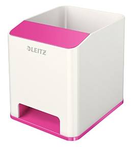 Leitz WOW Sound penneholder hvid og pink