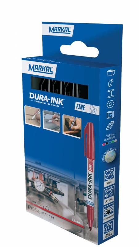 Dura Ink Fine 15 Retail Pack (3) black