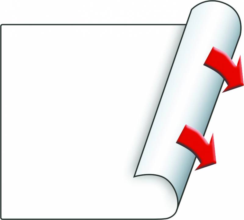 METO etiket permanent 29x28 5 ruller af 1000 stk etiketter hvid