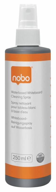 Nobo vandbaseret whiteboard rengøringsspray 250ml