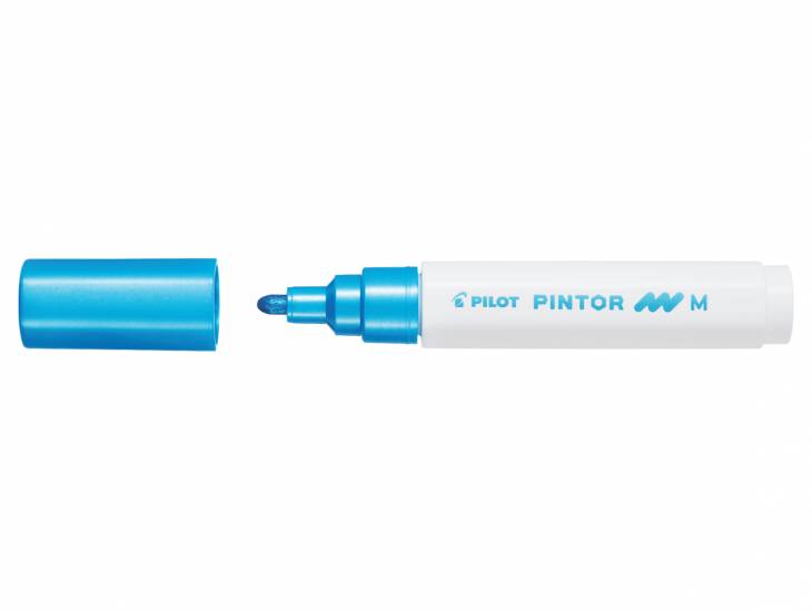 Pilot Pintor marker Medium 1,4mm metal blå