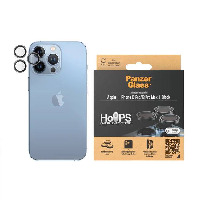 PanzerGlass Hoops Rings til iPhone 13 Pro/13 Pro Max sort