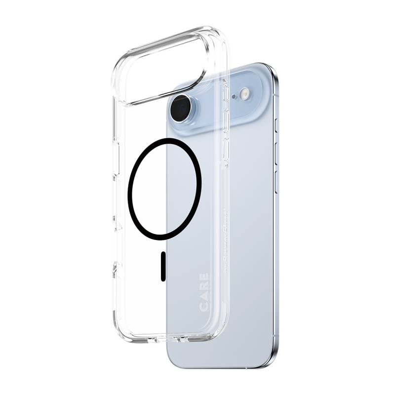 Panzerglas CARE Flagship cover klar Urban Explorer med sort magsafe