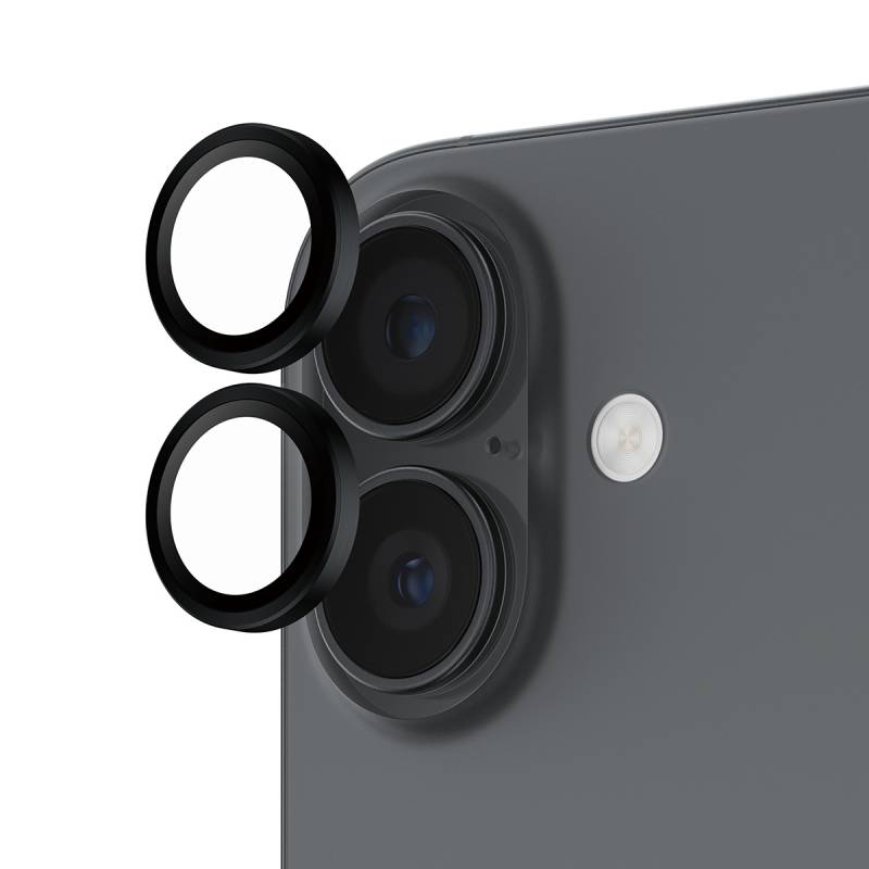 PanzerGlass Hoops sort kamera linse beskyttelse til iPhone 17 Pro