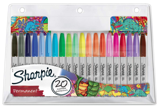 Sharpie Fine permanent marker sæt 20 farver