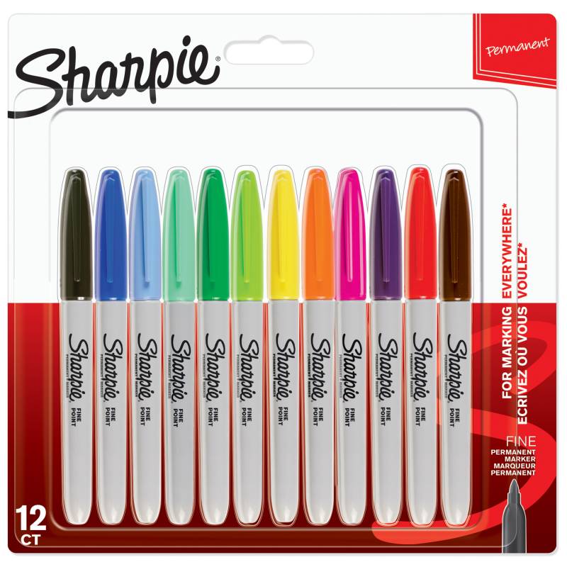 Marker Sharpie Fine 1,0mm ass (12)