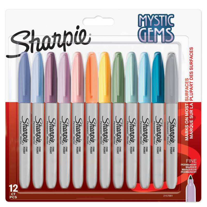 Sharpie Mystic pastel farver marker sæt 12 farver 1mm