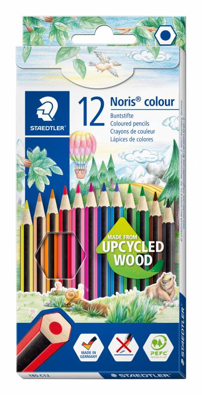 Staedtler farveblyant Noris genbrugstræ 12 farver