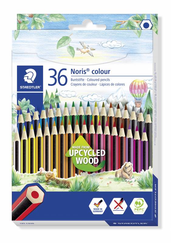 Staedtler farveblyant Noris genbrugstræ 36 farver