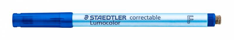 Staedtler Lumocolor Correctable marker F Non-P 0,6mm blå