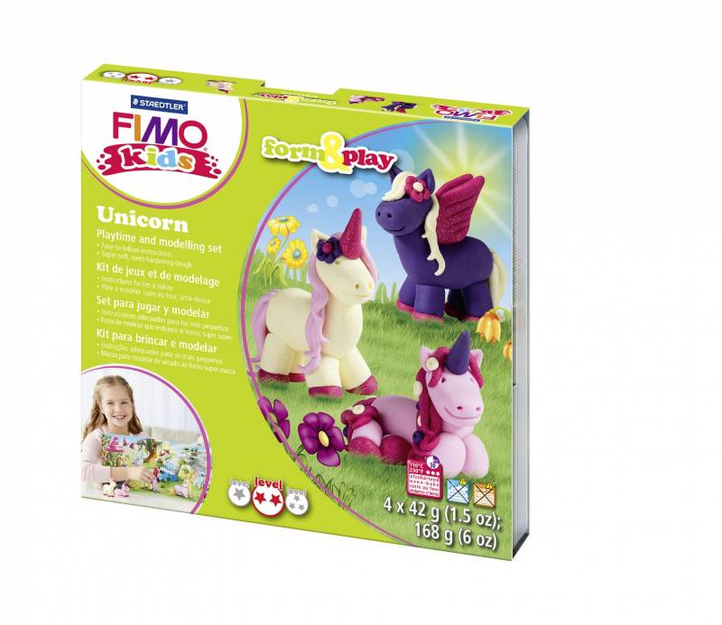 Fimo Kids Enhjøring modeller 4 farve a 42g