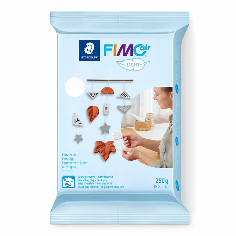 FIMO AIR light lufttørrende ler 250g hvid