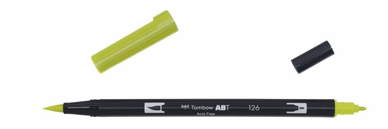 Marker Tombow ABT Dual Brush 126 lys oliven