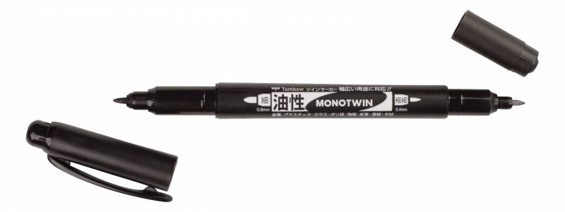 Tombow Fineliner MONO twin pen 0,4/0,8 sort